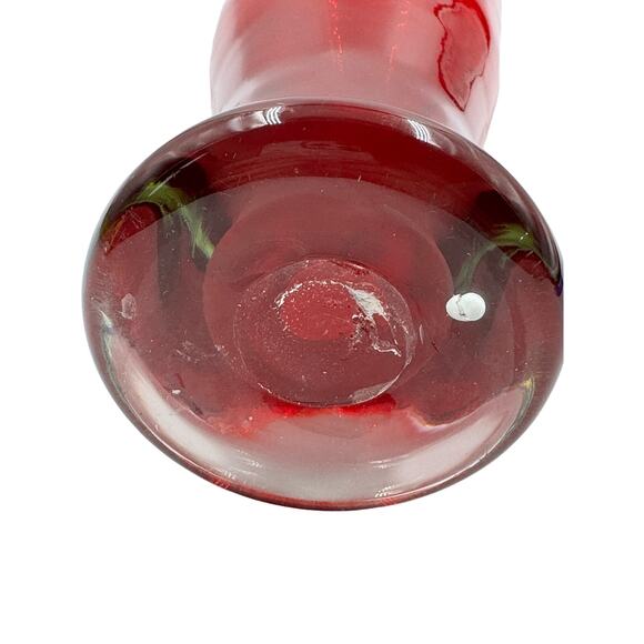 MCM Red Swung Vase  19" - Picture 4 of 5